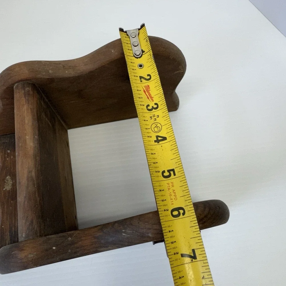 Country Style Vintage Brown Wooden toilet paper holder Wall Display Shelf